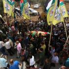 تشييع جثمان الشهيدة رهام دوابشة في بلدة دوما قرب نابلس