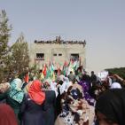 تشييع جثمان الشهيدة رهام دوابشة في بلدة دوما قرب نابلس