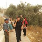 نورا نصار مديره مدرسة قرطبه في البلدة القديمه في مدينة الخليل والاسرة التربوية تدخل المواد الغذائيه للطلبة رغم انف المستوطنيين