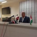 رئيس جامعة بيرزيت يعقد مؤتمرا صحفيا في الجامعة