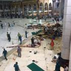 وفاة 62 حاجاً واصابة العشرات جراء سقوط رافعة في ساحة المسجد الحرام في مكة المكرمة