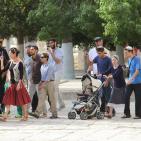 المحتلون يحمون اقتحام الارهابيين المتطرفين للاقصى اليوم الاحد