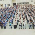 طابور الصباح في مدرسة ذكور تقوع الثانويه/بيت لحم.