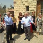 وفد اوكراني  يزور البلده القديمه في بير زيت يوم 14/9/2015