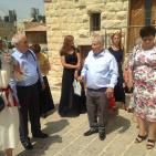 وفد اوكراني  يزور البلده القديمه في بير زيت يوم 14/9/2015