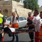 اصابة احد حراس المسجد الاقصى بجلطه نتيجه استنشاقه الغاز  الاحتلالي اليوم 15/9/2015