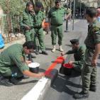 اﻻجهزه اﻻمنيه في نابلس  تشارك يوم حمله النظافة العالمي في نابلس