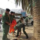 اﻻجهزه اﻻمنيه في نابلس  تشارك يوم حمله النظافة العالمي في نابلس