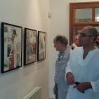 معرض رسومات في مؤسسة القطان رام الله