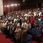 عرض للمسرحية الغنائية حادي القوافل في قصر الثقافة في رام الله