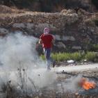 مواجهات امام سجن عوفر غربي رام الله