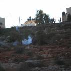 مواجهات امام سجن عوفر غربي رام الله