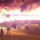 احتراق حافلة اسرائيلية في القدس المحتلة