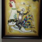 عرض غاليري زاوية في مدينة البيرة مجموعة من الاعمال الفنية القديمةوالنادرة للفنان التشكيلي الراحل ابراهيم سابا