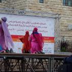 فرقة الهدف للدبكة  الشعبية و فرقة كنعان للتراث والفنون الشعبية في سوق الحرجة رام الله