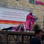 فرقة الهدف للدبكة  الشعبية و فرقة كنعان للتراث والفنون الشعبية في سوق الحرجة رام الله