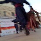 فرقة الهدف للدبكة  الشعبية و فرقة كنعان للتراث والفنون الشعبية في سوق الحرجة رام الله