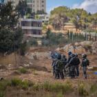 مواجهات قرب مستوطنة بيت ايل شرق رام الله عقب مسيرة جماهيرية نصرة للأقصى