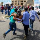 مواجهات قرب مستوطنة بيت ايل شرق رام الله عقب مسيرة جماهيرية نصرة للأقصى