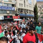 نابلس: مسيرة تضامنية مع الأسرى والأقصى وضد إجراءات الاحتلال