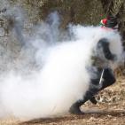 مواجهات في قرية بدرس غرب رام الله نصرة للأقصى