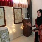 بالصور.. أول فنانة فلسطينية تٌبدع الرسم بـ