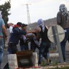 إصابات خلال المواجهات قرب مستوطنة 