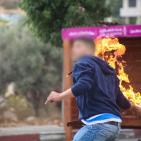 مواجهات عنيفة قرب المدخل الشمالي لمدينة البيرة