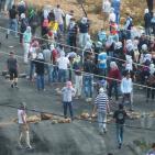 مواجهات بين طلبة بيرزيت وقوات الاحتلال عند مدخل البيرة الشمالي