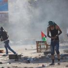 مواجهات حاجز حوارة جنوب نابلس  الأحد 11/10/2015