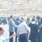 الاحتلال يقمع مسيرة سلمية للمحامين عند المدخل الشمالي لمدينة البيرة