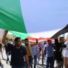 طلبة جامعة الخليل في مسيرة نصرة الأقصى ورفض جرائم الاحتلال