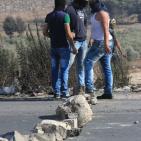 مواجهات حاجز حوارة جنوب نابلس في جمعة الغضب