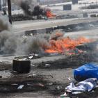 مواجهات حاجز حوارة جنوب نابلس في جمعة الغضب