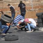 مواجهات اليوم السبت قرب حاجز قلنديا و شمال البيرة