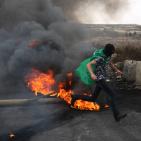 اصابة مصور راية ومواجهات شمال مدينة البيرة