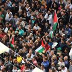 المسيرة المطالبة باسترداد جثامين الشهداء في الخليل