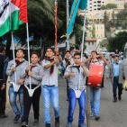 حركة فتح في نابلس تنظم وقفة تضامنية للمطالبة بحماية دولية لأطفال فلسطين