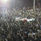 استقبال جثامين الشهداء الخمسة في الخليل