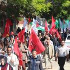 في ذكرى وعد بلفور.. وقفة ومسيرة بغزة دعما للهبة الشعبية في الضفة