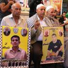 استمرار اعتصام اهالي الاسرى بغزة للمطالبة بالافراج عنهم