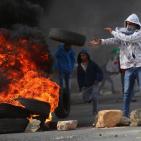 مواجهات قرب سجن عوفر غرب رام الله اليوم الثلاثاء