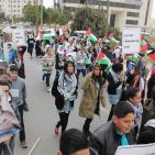 اطفال يطالبون الامم المتحدة توفير حماية دولية للشعب الفلسطيني