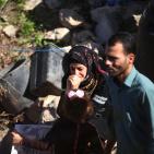 تشييع جثمان الشهيد لافي عوض في قرية بدرس