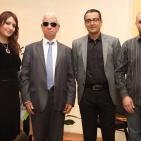 اطلاق الكاتبه إيمان زياد، كتابها 'شامة بيضاء' في متحف محمود درويش بمدينة رام الله.