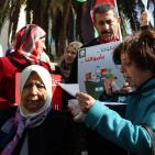 الحملة النسائية لمقاطعة المنتجات الإسرائيلية تُنظم وقفة لها في نابلس