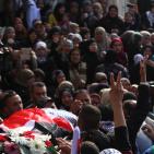 تشييع جثمان الشهيد إبراهيم داوود في بلدة دير غسانة قرب رام الله