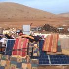 في موقع الحديدية في الاغوار الشمالية قوات الاحتلال  تستهدف مضارب ابو صقر واولاده