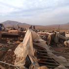 في موقع الحديدية في الاغوار الشمالية قوات الاحتلال  تستهدف مضارب ابو صقر واولاده