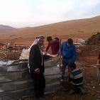 في موقع الحديدية في الاغوار الشمالية قوات الاحتلال  تستهدف مضارب ابو صقر واولاده